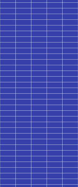 Blue Horizontal Block Acrylic Shower Wall Panel 2440mm x 1220mm (3mm Thick) - CladdTech