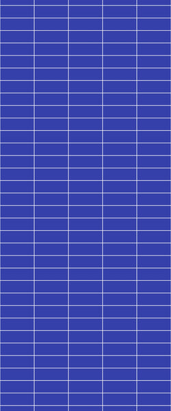 Blue Horizontal Block Acrylic Shower Wall Panel 2440mm x 1220mm (3mm Thick) - CladdTech