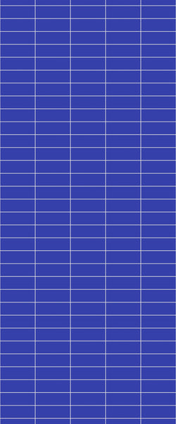 Blue Horizontal Block Acrylic Shower Wall Panel 2440mm x 1220mm (3mm Thick) - CladdTech