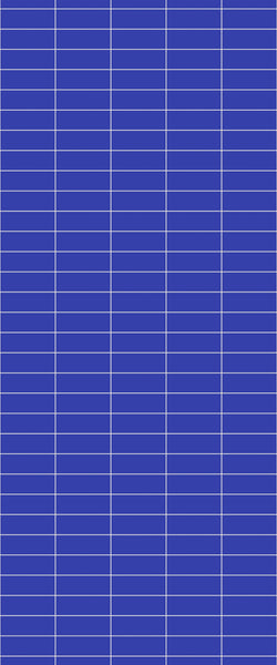 Blue Horizontal Block Acrylic Shower Wall Panel 2440mm x 1220mm (3mm Thick) - CladdTech