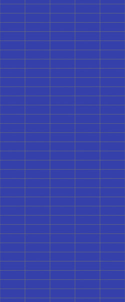 Blue Horizontal Block Acrylic Shower Wall Panel 2440mm x 1220mm (3mm Thick) - CladdTech