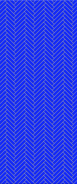 Blue Single Herringbone Tile Acrylic Shower Wall Panel 2440mm x 1220mm (3mm Thick) - CladdTech