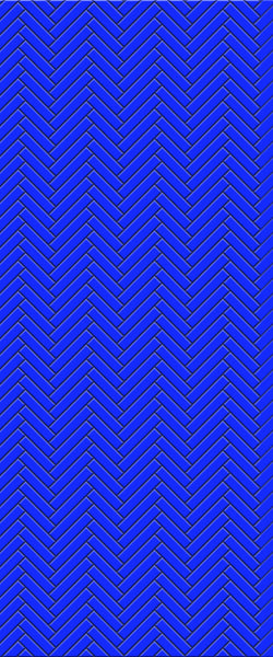 Blue Single Herringbone Tile Acrylic Shower Wall Panel 2440mm x 1220mm (3mm Thick) - CladdTech