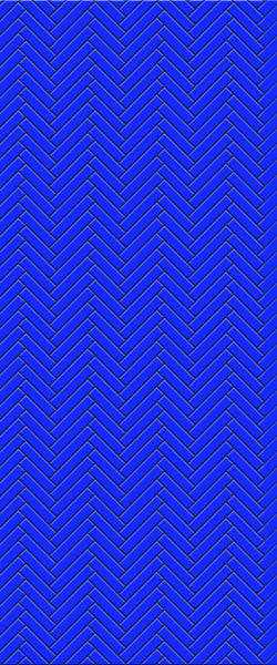 Blue Single Herringbone Tile Acrylic Shower Wall Panel 2440mm x 1220mm (3mm Thick) - CladdTech