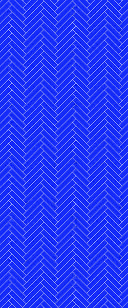Blue Single Herringbone Tile Acrylic Shower Wall Panel 2440mm x 1220mm (3mm Thick) - CladdTech