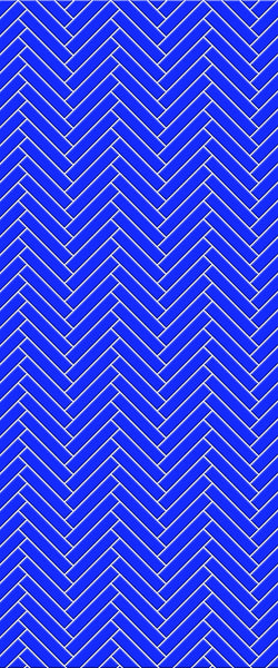 Blue Double Herringbone Tile Acrylic Shower Wall Panel 2440mm x 1220mm (3mm Thick) - CladdTech