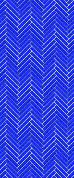 Blue Double Herringbone Tile Acrylic Shower Wall Panel 2440mm x 1220mm (3mm Thick) - CladdTech