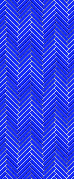 Blue Double Herringbone Tile Acrylic Shower Wall Panel 2440mm x 1220mm (3mm Thick) - CladdTech