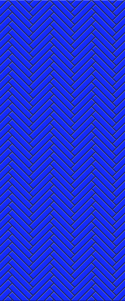 Blue Double Herringbone Tile Acrylic Shower Wall Panel 2440mm x 1220mm (3mm Thick) - CladdTech