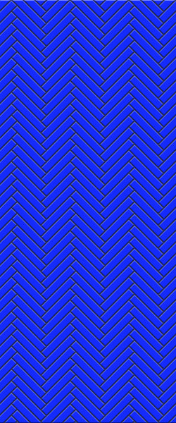 Blue Double Herringbone Tile Acrylic Shower Wall Panel 2440mm x 1220mm (3mm Thick) - CladdTech