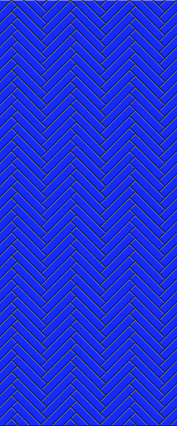Blue Double Herringbone Tile Acrylic Shower Wall Panel 2440mm x 1220mm (3mm Thick) - CladdTech