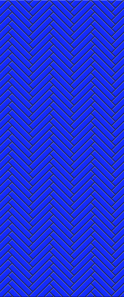 Blue Double Herringbone Tile Acrylic Shower Wall Panel 2440mm x 1220mm (3mm Thick) - CladdTech