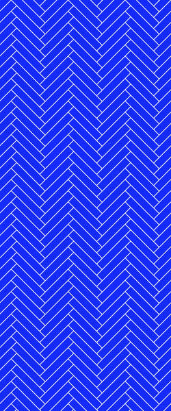 Blue Double Herringbone Tile Acrylic Shower Wall Panel 2440mm x 1220mm (3mm Thick) - CladdTech
