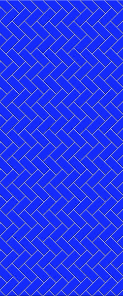 Blue Diagonal Herringbone Tile Acrylic Shower Wall Panel 2440mm x 1220mm (3mm Thick) - CladdTech