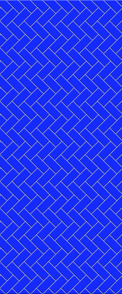 Blue Diagonal Herringbone Tile Acrylic Shower Wall Panel 2440mm x 1220mm (3mm Thick) - CladdTech