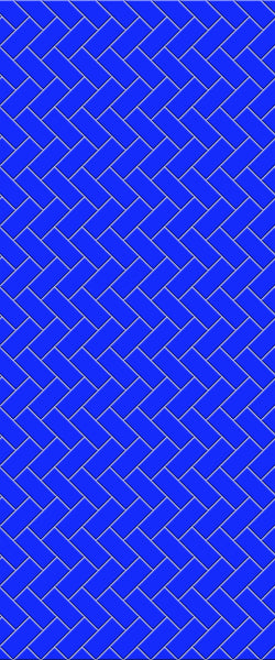 Blue Diagonal Herringbone Tile Acrylic Shower Wall Panel 2440mm x 1220mm (3mm Thick) - CladdTech