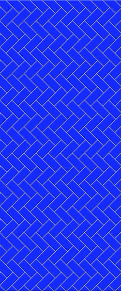 Blue Diagonal Herringbone Tile Acrylic Shower Wall Panel 2440mm x 1220mm (3mm Thick) - CladdTech