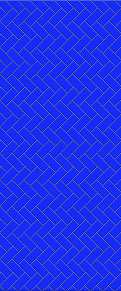 Blue Diagonal Herringbone Tile Acrylic Shower Wall Panel 2440mm x 1220mm (3mm Thick) - CladdTech