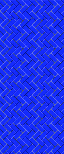 Blue Diagonal Herringbone Tile Acrylic Shower Wall Panel 2440mm x 1220mm (3mm Thick) - CladdTech