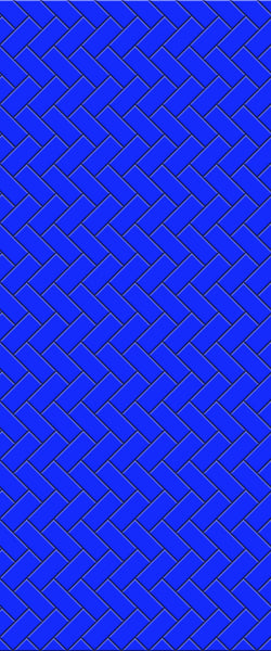 Blue Diagonal Herringbone Tile Acrylic Shower Wall Panel 2440mm x 1220mm (3mm Thick) - CladdTech
