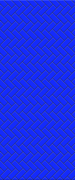 Blue Diagonal Herringbone Tile Acrylic Shower Wall Panel 2440mm x 1220mm (3mm Thick) - CladdTech