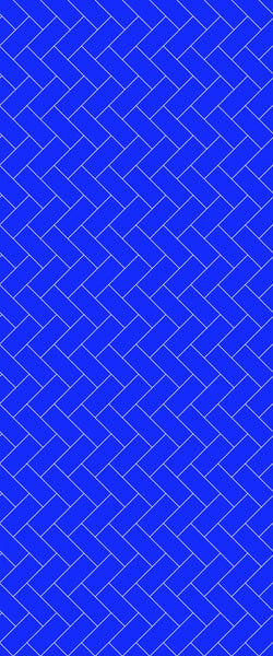 Blue Diagonal Herringbone Tile Acrylic Shower Wall Panel 2440mm x 1220mm (3mm Thick) - CladdTech