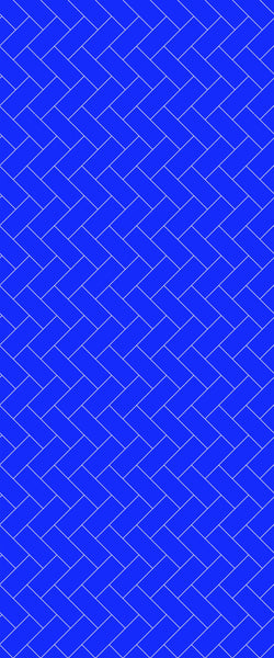 Blue Diagonal Herringbone Tile Acrylic Shower Wall Panel 2440mm x 1220mm (3mm Thick) - CladdTech
