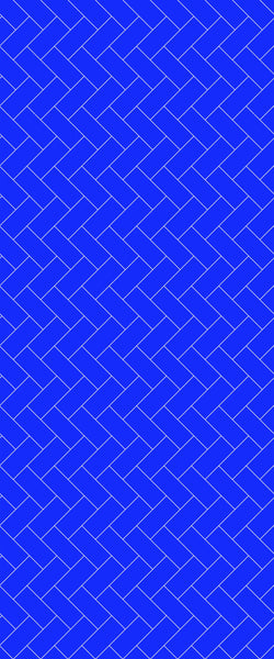 Blue Diagonal Herringbone Tile Acrylic Shower Wall Panel 2440mm x 1220mm (3mm Thick) - CladdTech