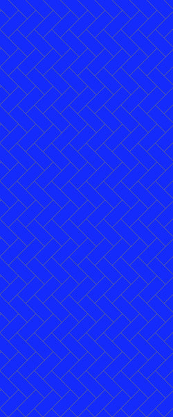 Blue Diagonal Herringbone Tile Acrylic Shower Wall Panel 2440mm x 1220mm (3mm Thick) - CladdTech