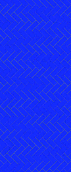 Blue Diagonal Herringbone Tile Acrylic Shower Wall Panel 2440mm x 1220mm (3mm Thick) - CladdTech