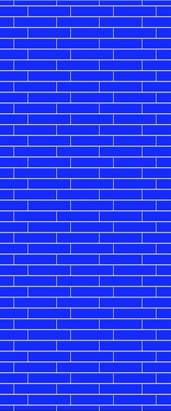 Blue Brickslips Acrylic Shower Wall Panel 2440mm x 1220mm (3mm Thick) - CladdTech