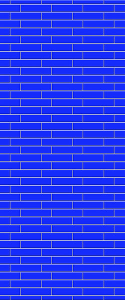 Blue Brickslips Acrylic Shower Wall Panel 2440mm x 1220mm (3mm Thick) - CladdTech