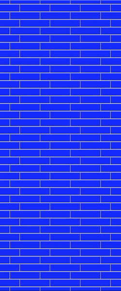 Blue Brickslips Acrylic Shower Wall Panel 2440mm x 1220mm (3mm Thick) - CladdTech