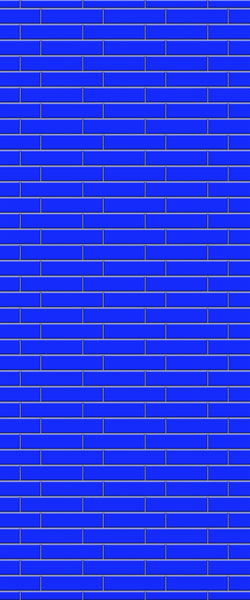 Blue Brickslips Acrylic Shower Wall Panel 2440mm x 1220mm (3mm Thick) - CladdTech