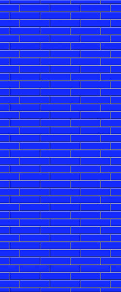 Blue Brickslips Acrylic Shower Wall Panel 2440mm x 1220mm (3mm Thick) - CladdTech