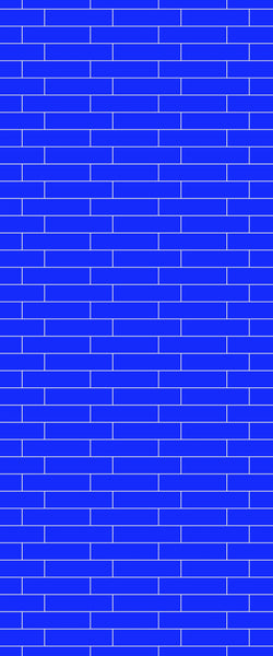 Blue Brickslips Acrylic Shower Wall Panel 2440mm x 1220mm (3mm Thick) - CladdTech