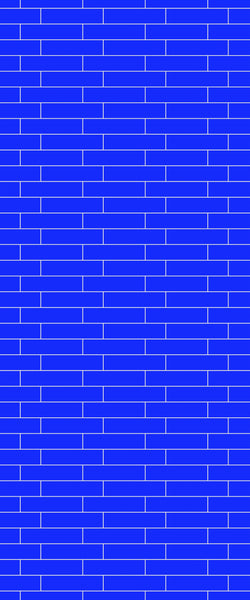 Blue Brickslips Acrylic Shower Wall Panel 2440mm x 1220mm (3mm Thick) - CladdTech