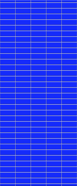 Blue Horizontal Block Acrylic Shower Wall Panel 2440mm x 1220mm (3mm Thick)
