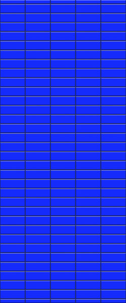 Blue Horizontal Block Acrylic Shower Wall Panel 2440mm x 1220mm (3mm Thick)