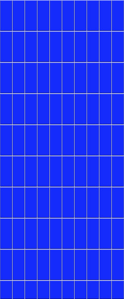 Blue Vertical Block Acrylic Shower Wall Panel 2440mm x 1220mm (3mm Thick) - CladdTech