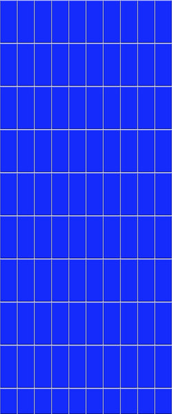 Blue Vertical Block Acrylic Shower Wall Panel 2440mm x 1220mm (3mm Thick) - CladdTech