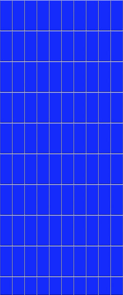 Blue Vertical Block Acrylic Shower Wall Panel 2440mm x 1220mm (3mm Thick) - CladdTech