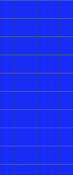 Blue Vertical Block Acrylic Shower Wall Panel 2440mm x 1220mm (3mm Thick) - CladdTech