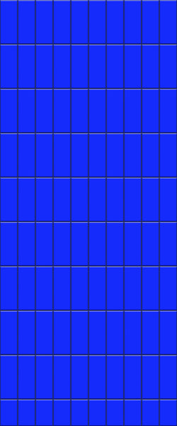 Blue Vertical Block Acrylic Shower Wall Panel 2440mm x 1220mm (3mm Thick) - CladdTech