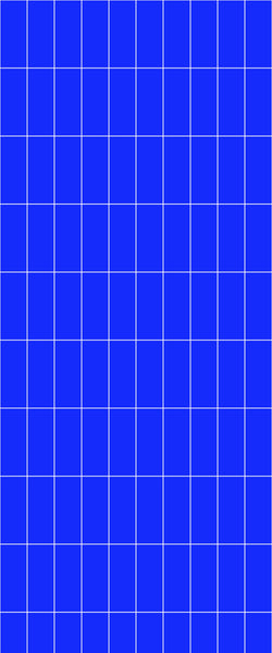 Blue Vertical Block Acrylic Shower Wall Panel 2440mm x 1220mm (3mm Thick) - CladdTech