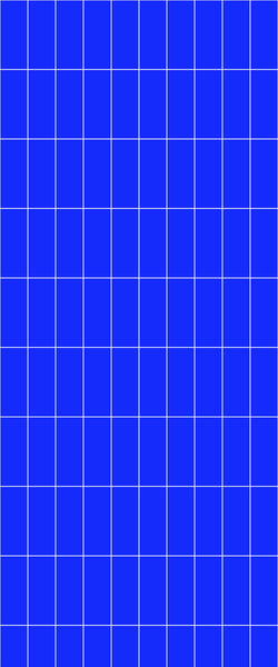 Blue Vertical Block Acrylic Shower Wall Panel 2440mm x 1220mm (3mm Thick) - CladdTech