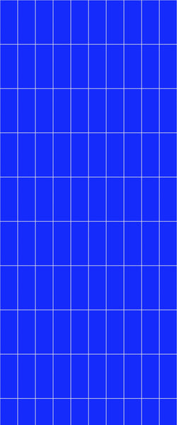 Blue Vertical Block Acrylic Shower Wall Panel 2440mm x 1220mm (3mm Thick) - CladdTech