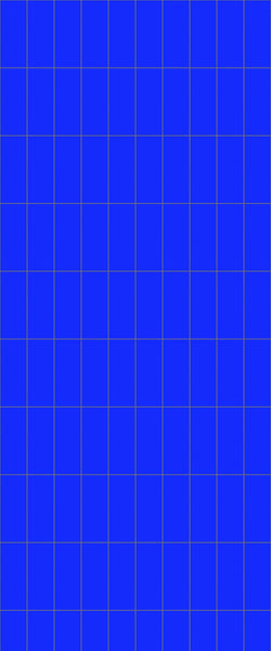 Blue Vertical Block Acrylic Shower Wall Panel 2440mm x 1220mm (3mm Thick) - CladdTech