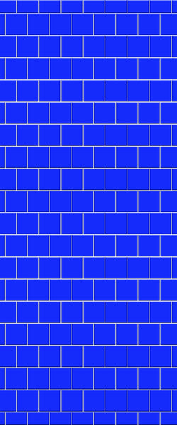 Blue Large Squares Acrylic Shower Wall Panel 2440mm x 1220mm (3mm Thick) - CladdTech