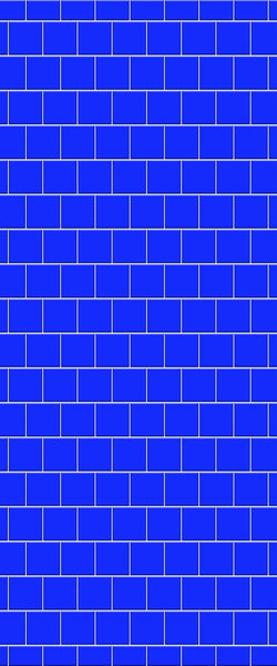 Blue Large Squares Acrylic Shower Wall Panel 2440mm x 1220mm (3mm Thick) - CladdTech